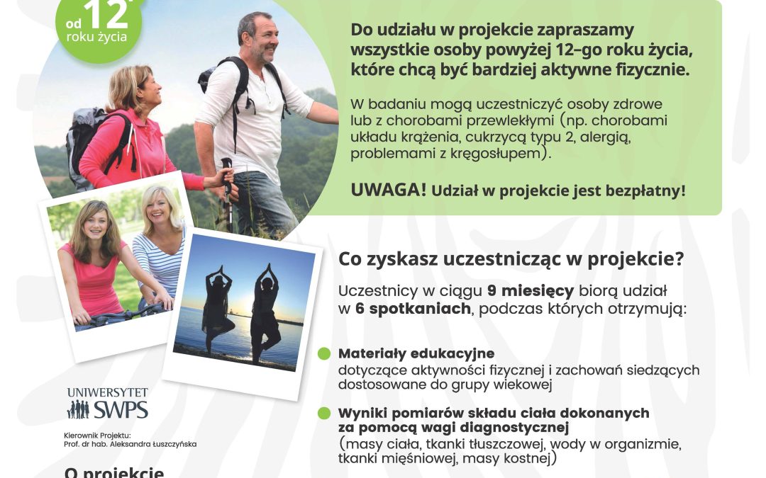 ACTIVE AKCJA – zapraszamy do aktywności ruchowej w 2020!